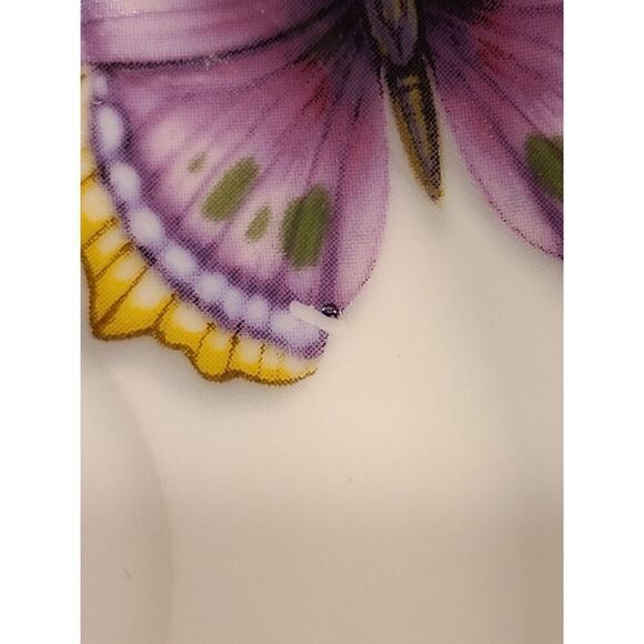 Neiman Marcus set (2) Butterfly Tea Cups saucers 8 oz | 3"H Porcelain Coffee - Picture 10 of 11
